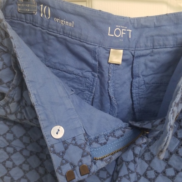 Blue Cut Out Loft Shorts - Picture 6 of 6